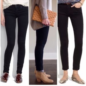 Madewell skinny jeans: black 28
